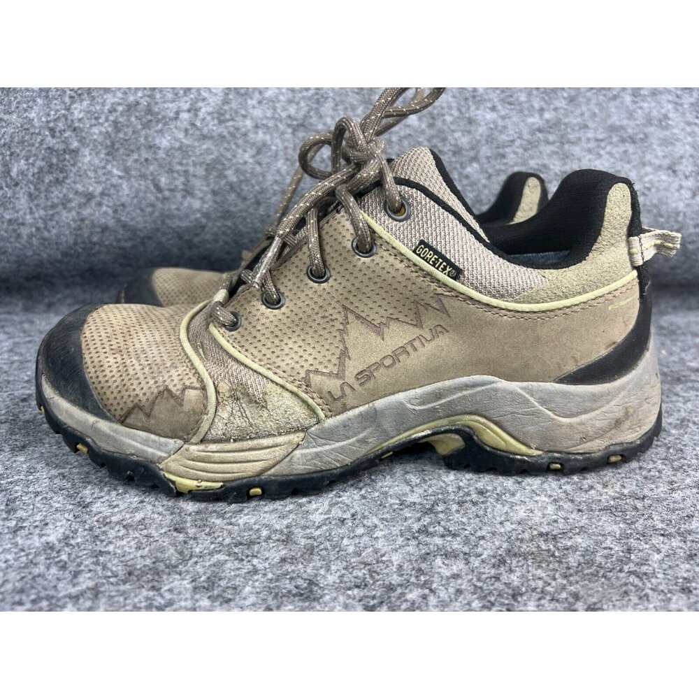 La Sportiva FC ECO 2.0 GTX Shoes Women's 8 Gray Hiking Gore-Tex Low Top Lace Up‎